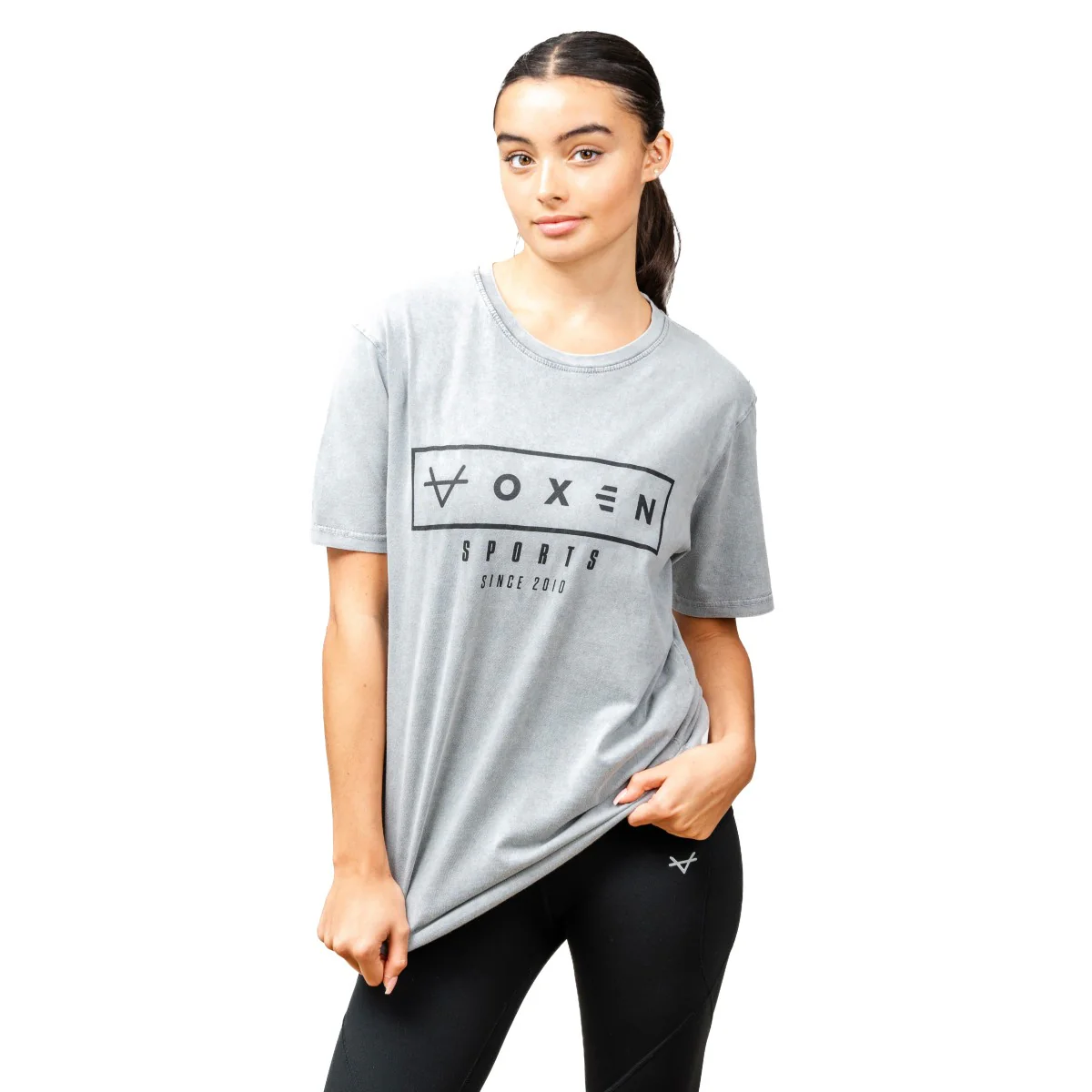 Oxen Est Washed Tee Grey - Image 5