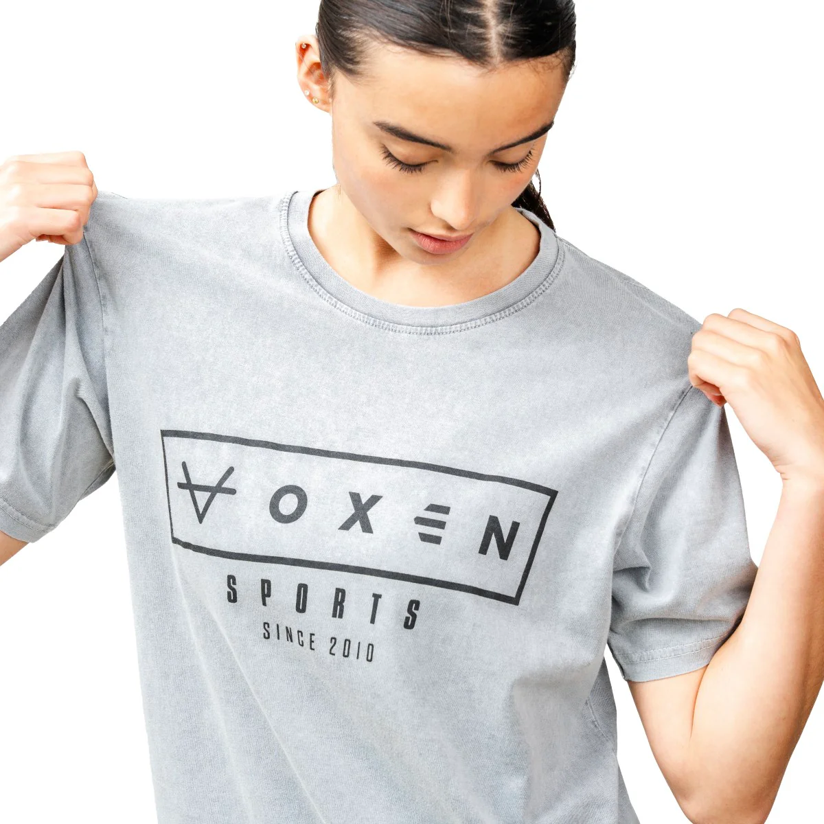 Oxen Est Washed Tee Grey - Image 6