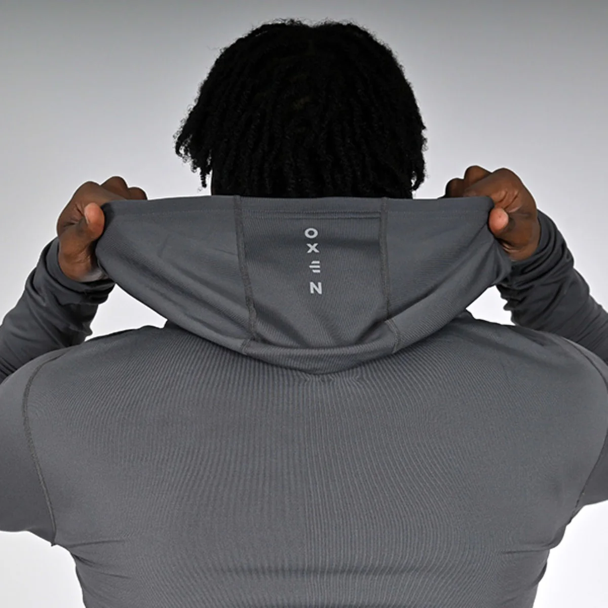 Oxen Mens Endure OH Performance Hoody Fossil - Image 3