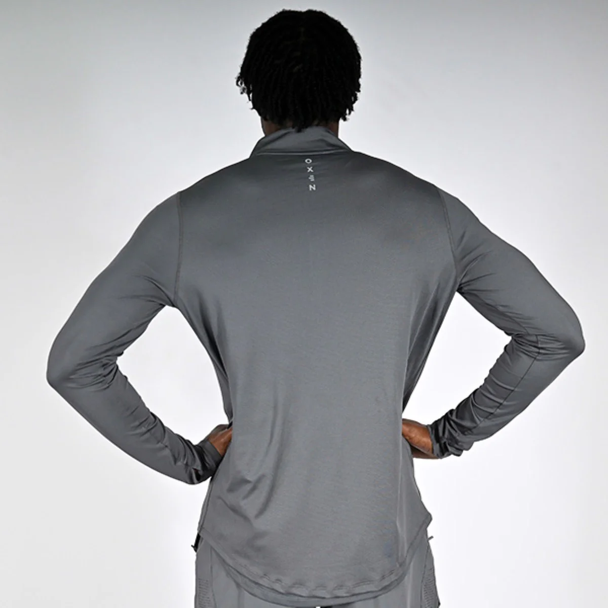Oxen Mens Endure Performance QZ Midlayer Fossil - Image 2