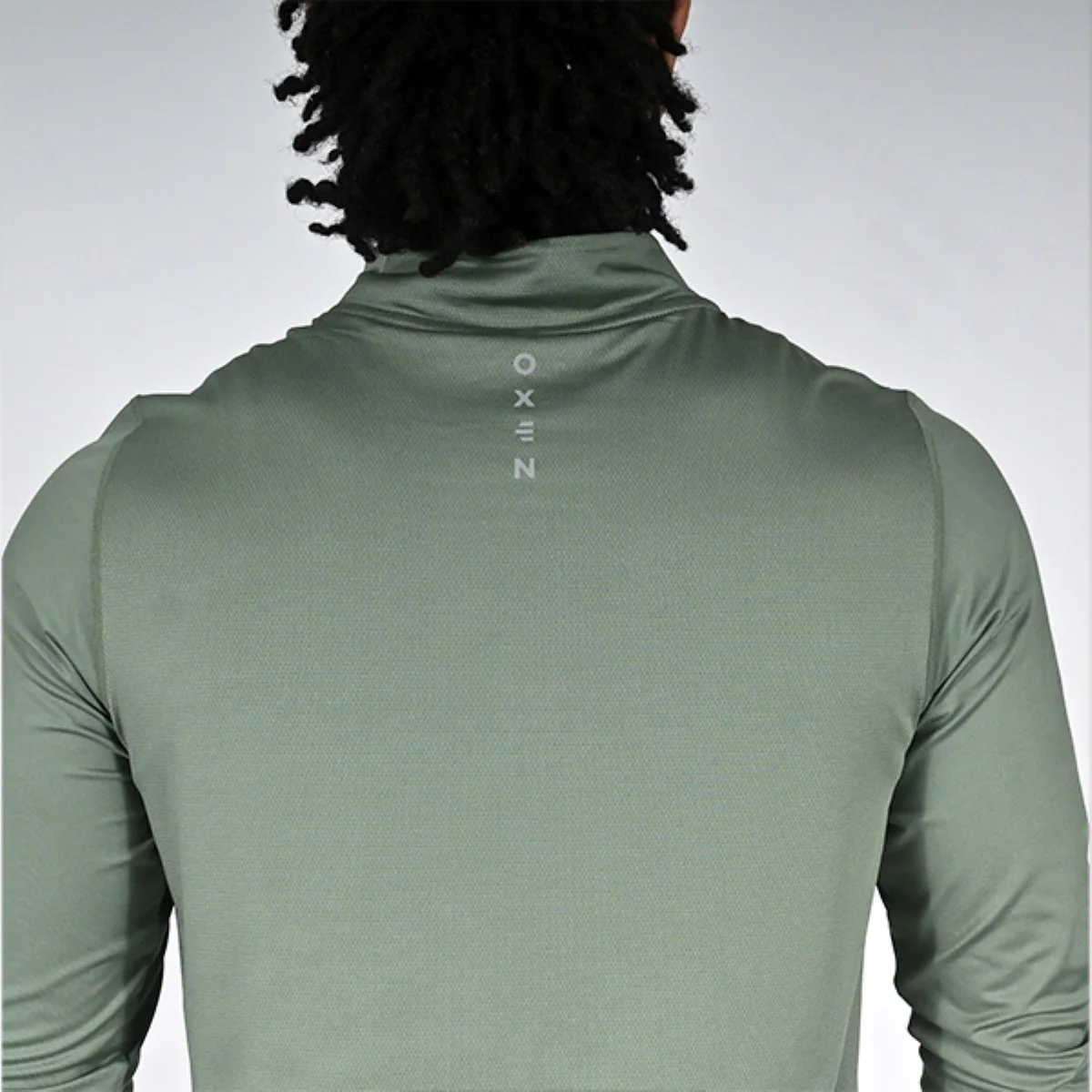 Oxen Mens Endure Performance QZ Midlayer Olive - Image 2