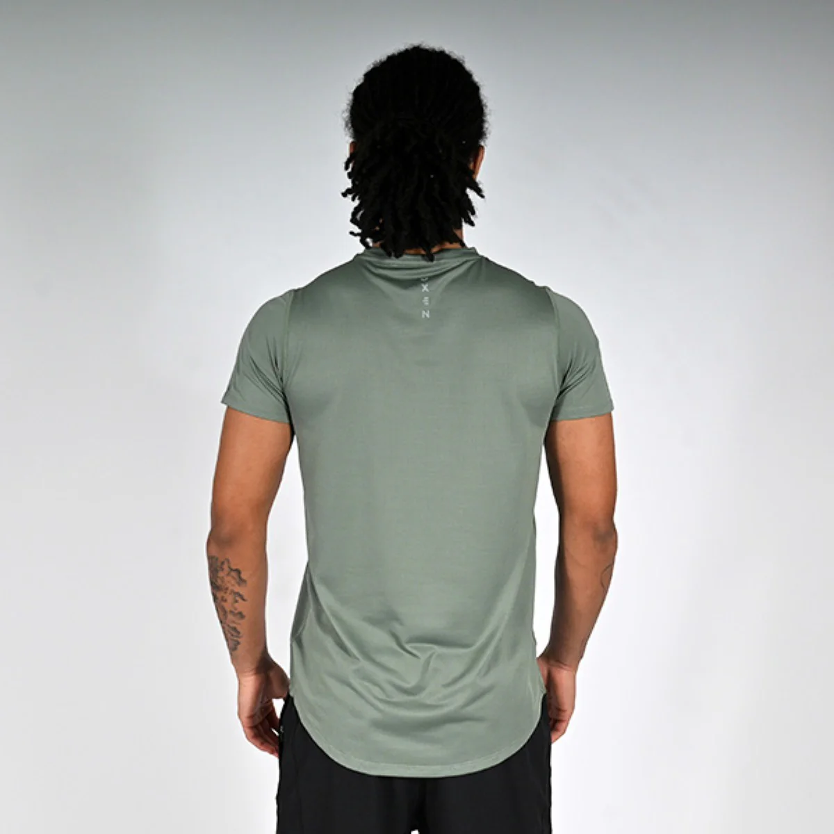 Oxen Mens Endure Performance T-Shirt Olive - Image 3