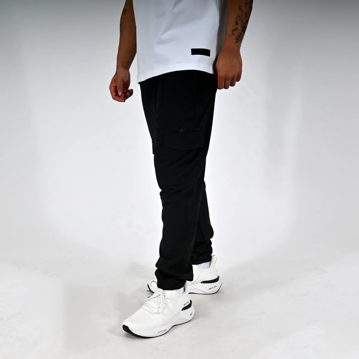 Oxen Mens Endure Stretch Woven Combat Pant Black - Image 2