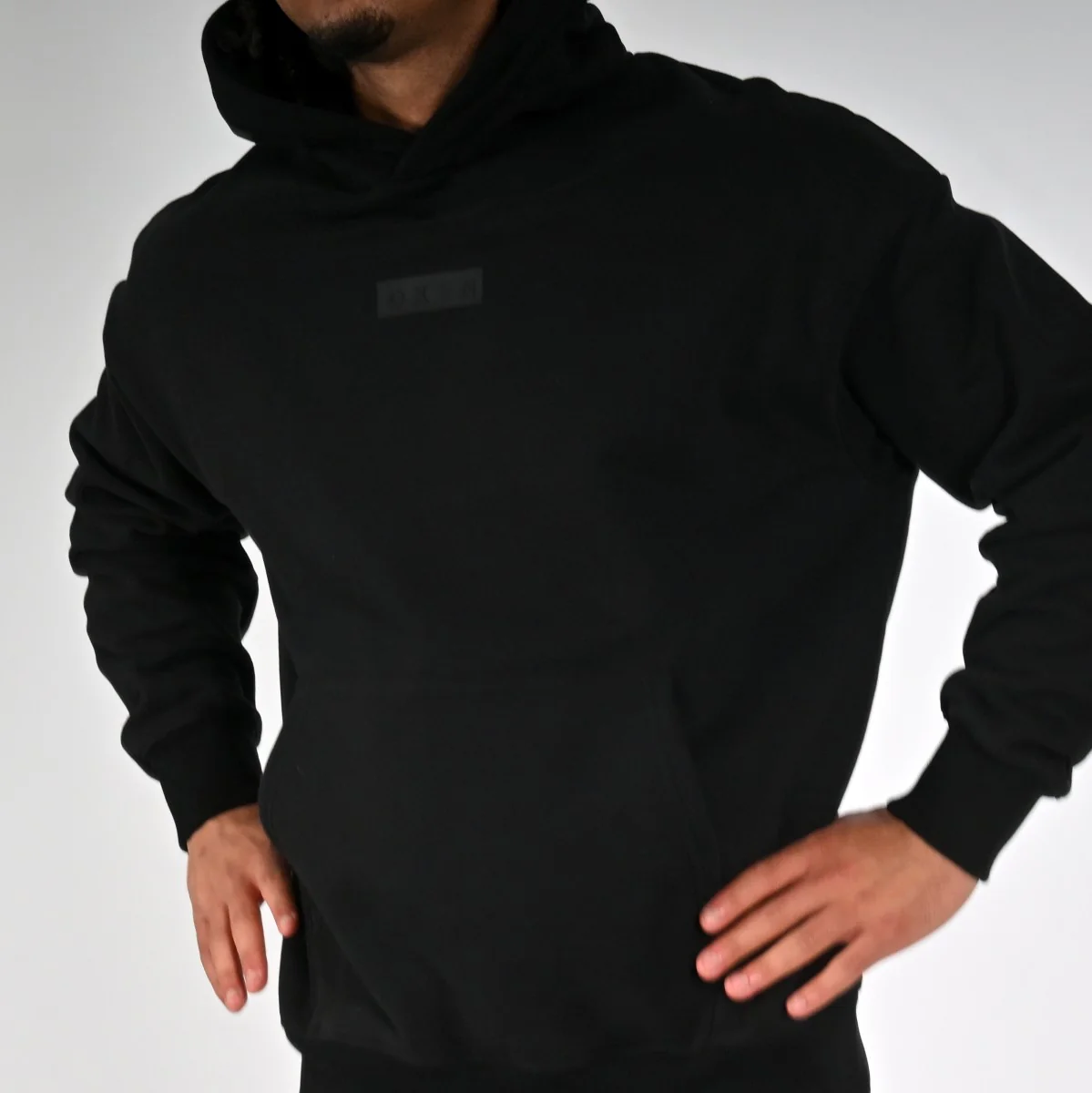 Oxen Oversized Blackout Hoody - Image 3