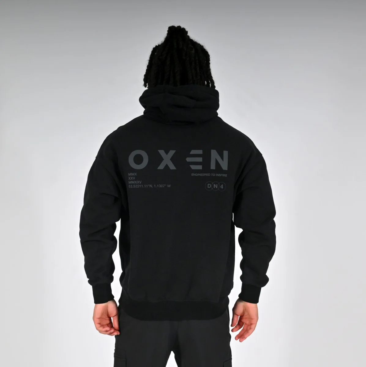 Oxen Oversized Blackout Hoody - Image 4