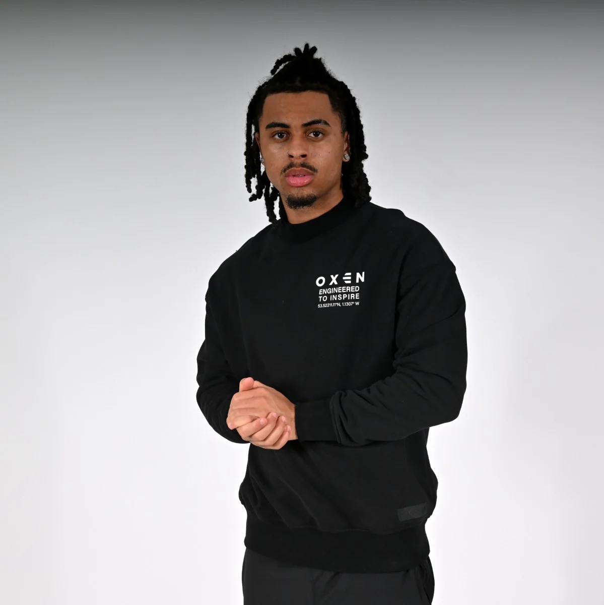 Oxen Oversized MMX Sweat Black - Image 3