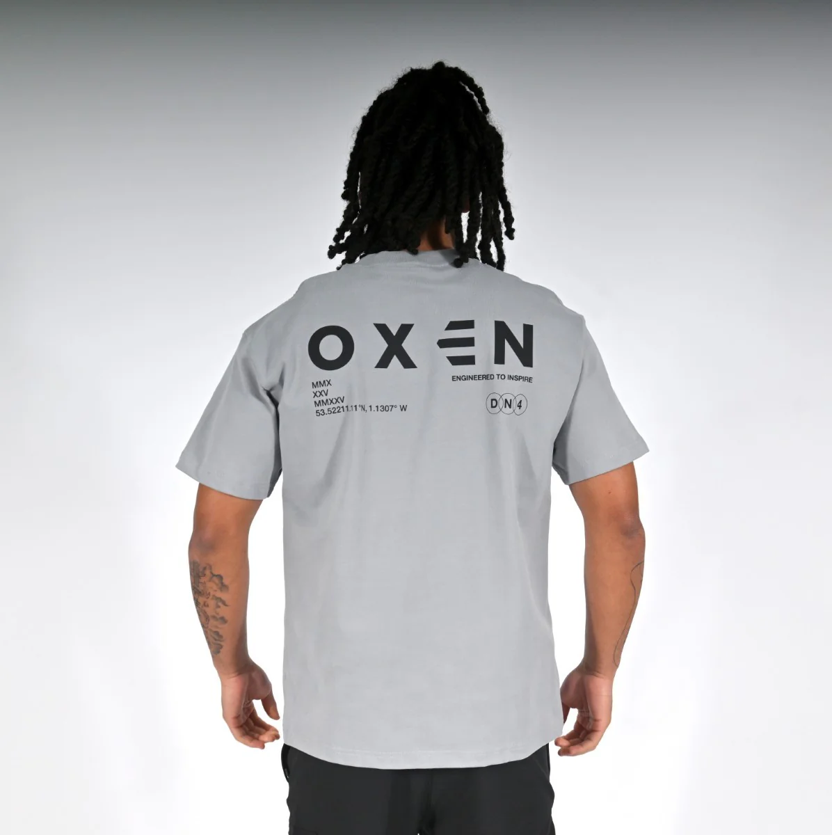 Oxen Oversized Tee Grey - Image 4