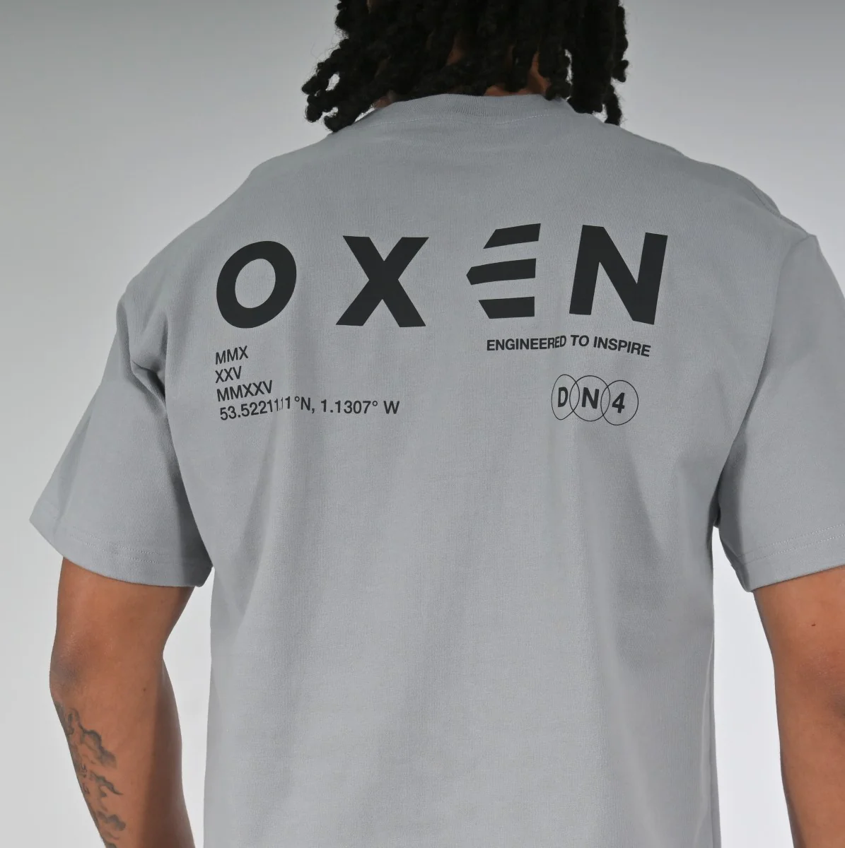 Oxen Oversized Tee Grey - Image 5