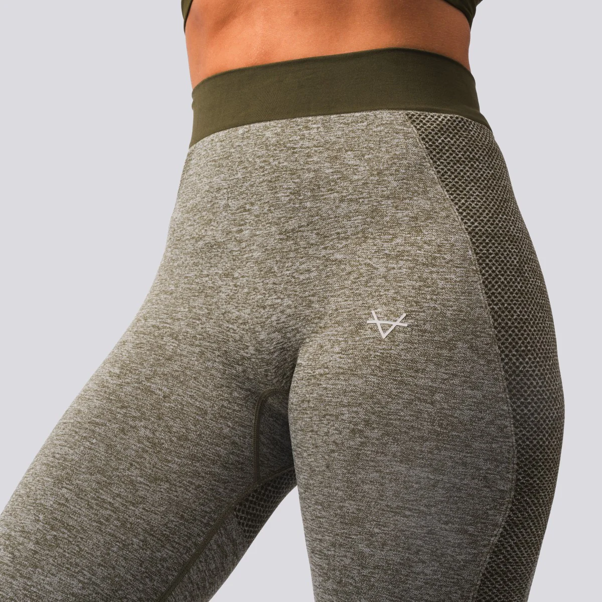 Oxen Seamless Sports Leggings Olive - Image 3