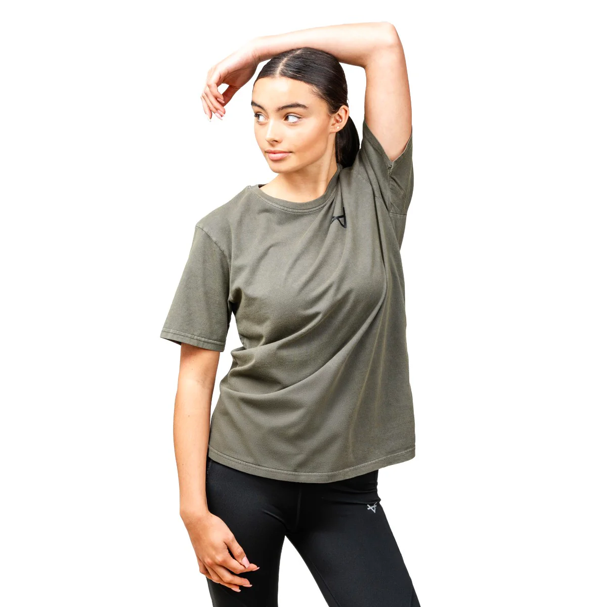 Oxen Washed Tee Khaki - Image 5