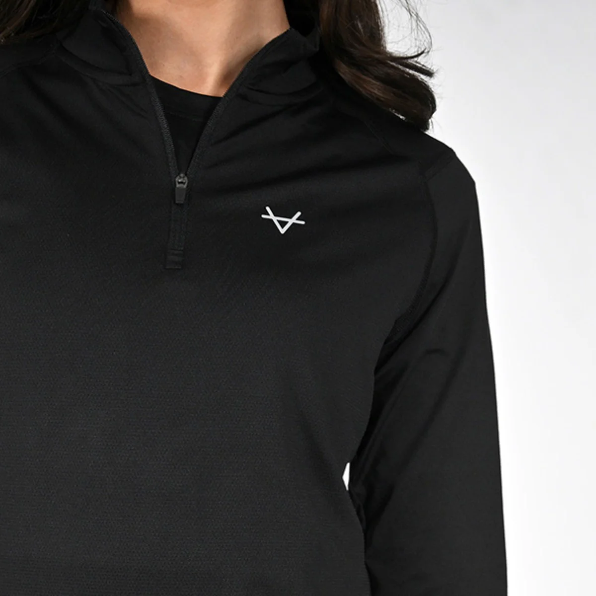 Oxen Womens Endure Performance QZ Midlayer Blk - Image 3