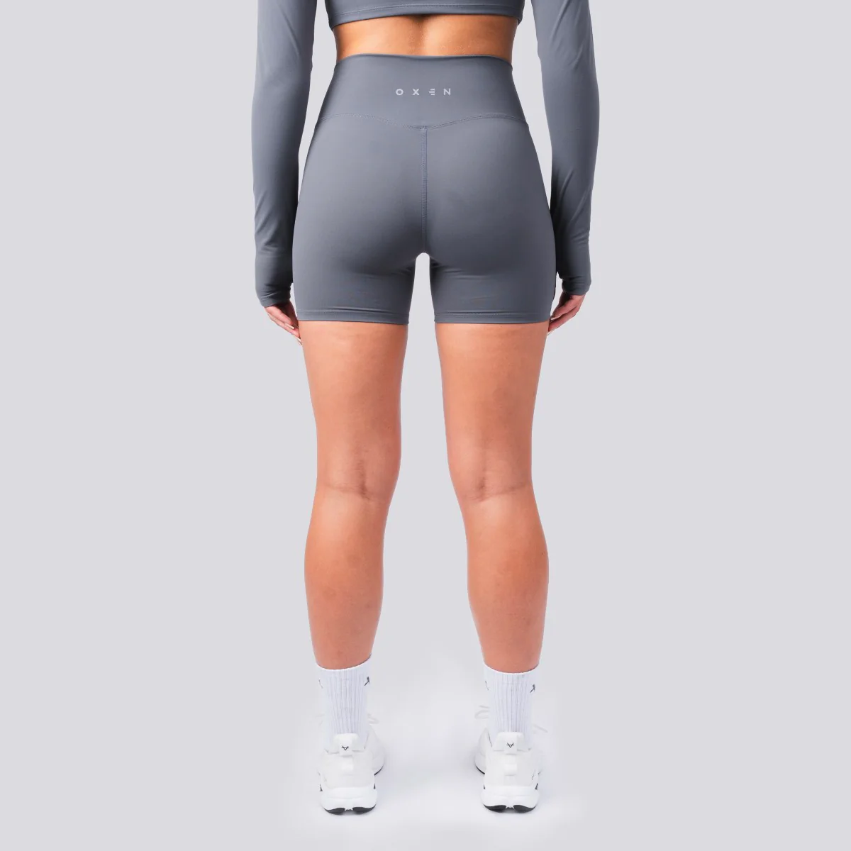 Oxen Womens Endure Sculpt 5" Shorts Fossil - Image 2