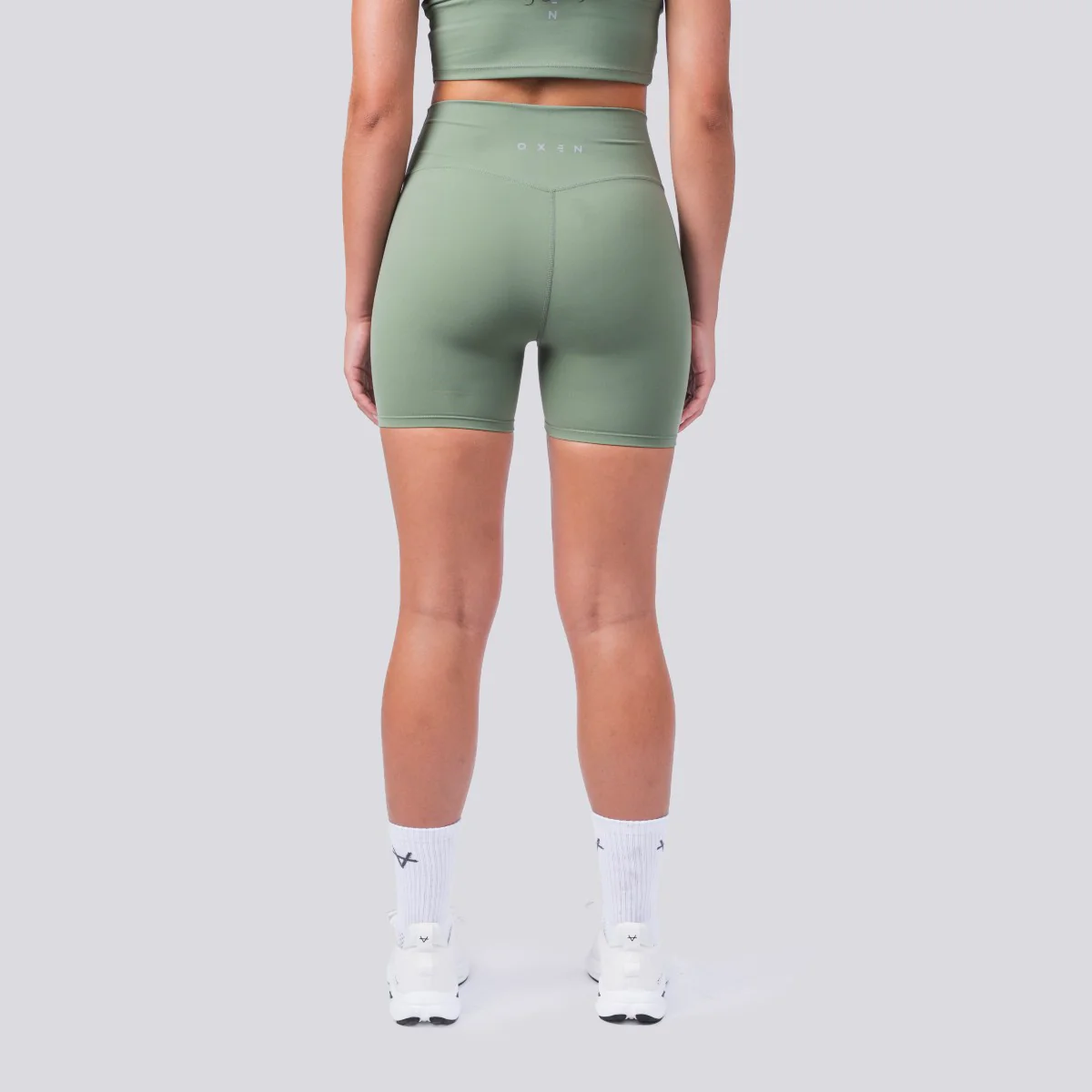 Oxen Womens Endure Sculpt 5" Shorts Olive - Image 3